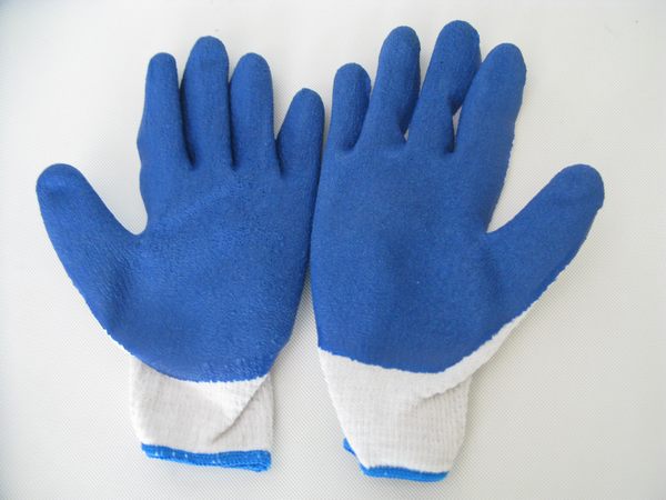 нитяные перчатки с латексом